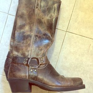 Frye harness boots!